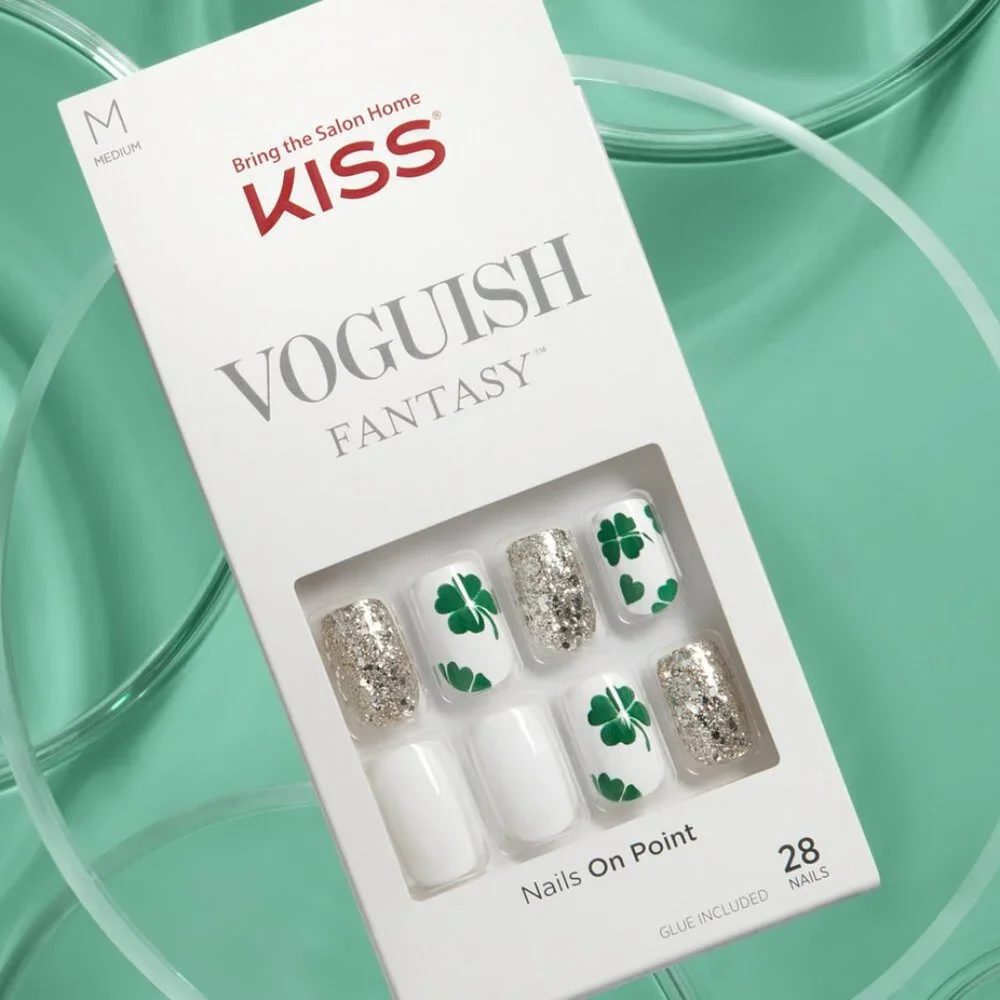 KISS Voguish Fantasy ST. PATRICK'S DAY Medium Length Nails - So Fine